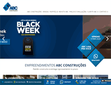 Tablet Screenshot of abcconstrucoes.com.br